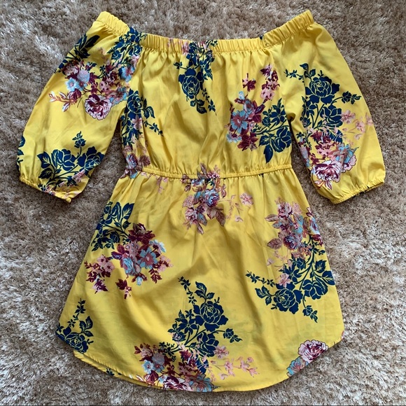 Off Shoulder Puff Peasant Urban Heritage Dress - Picture 4 of 4